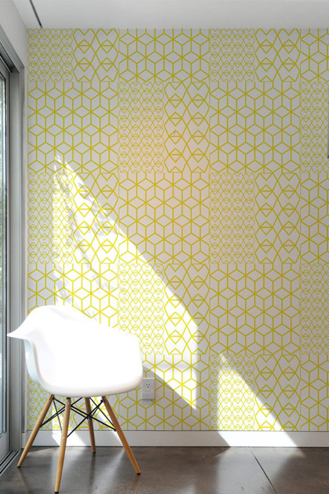 Fold Yellow Crystal - Stickers Muraux  Kirath Ghundoo - 2/4