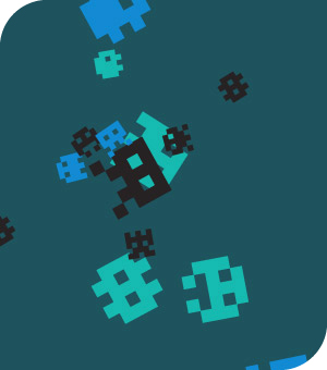 Stickers Muraux et stickers deco Stickers muraux 8 bit r�tro 80s chez stickboutik.com