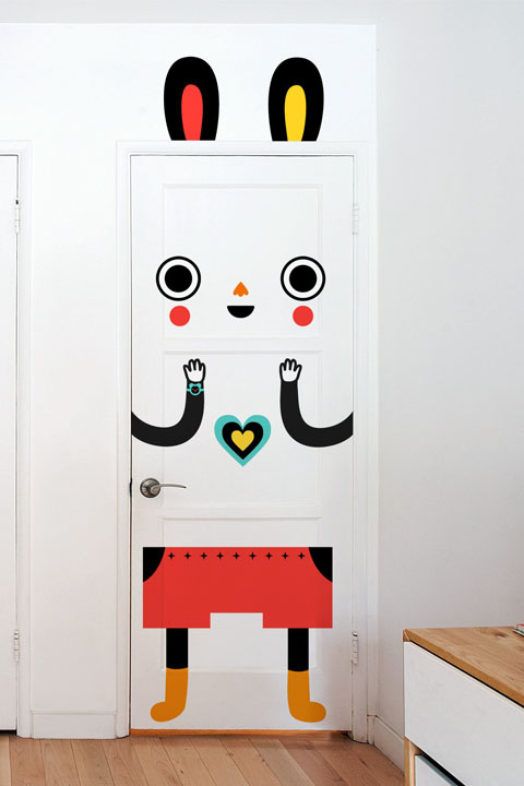 Mr. Eager - Stickers de porte par  Muxxi