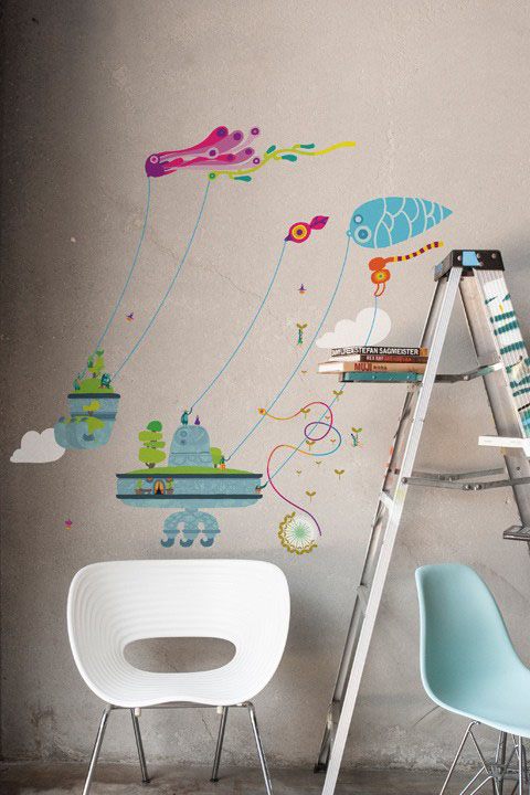 Hohokum - Kiteland Isles Sony PlayStation: Wall Sticker & Wall Decal Main Image