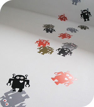 Stickers Muraux et stickers deco Robots gentil/m�chant chez stickboutik.com