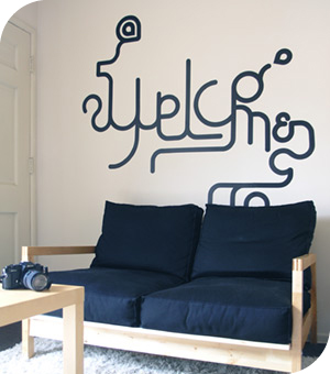 Stickers Muraux et stickers deco Stickers muraux Typo graphy  chez stickboutik.com