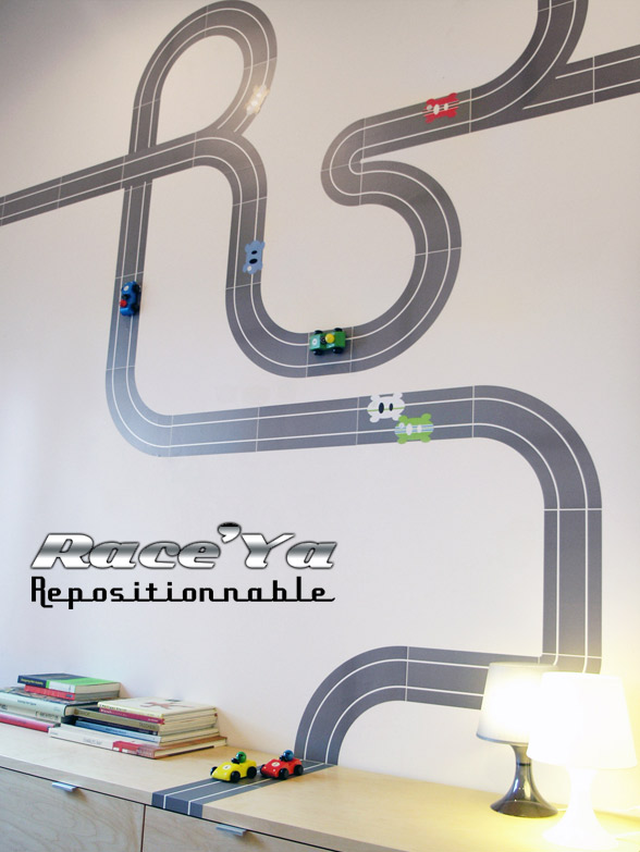 RaceTrack Wall Stickers  RaceYa!: Wall Sticker & Wall Decal Main Image