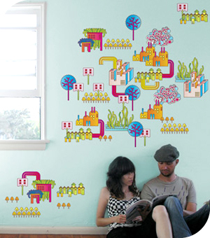 Stickers Muraux et stickers deco Stickers / fresque Dreamland chez stickboutik.com