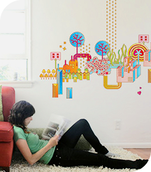 Stickers Muraux et stickers deco Stickers / fresque Dreamland chez stickboutik.com