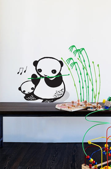 Musical Pandas - Kids Wall Stickers  WeeGallery: Wall Sticker & Wall Decal Main Image