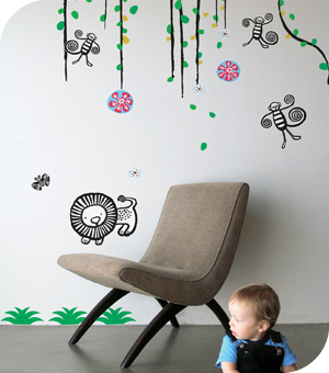 Stickers Muraux et stickers deco Stickers muraux Jungle  chez stickboutik.com