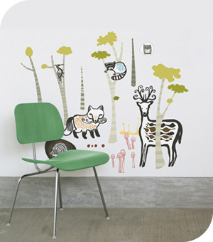 Stickers Muraux et stickers deco Stickers muraux Woodlands  chez stickboutik.com