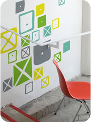 Stickers muraux Crosspatch Combo par Charles EAMES