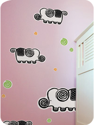 Stickers muraux Eléphants par WeeGallery