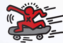 Sticker Skater Keith Haring