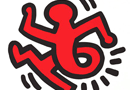 Sticker Twisting Man Keith Haring