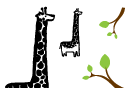 Wall Stickers: Giraffe- Kids Wall S...   WeeGallery - 23,95 €