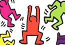 stickers muraux Dancers Color par Keith Haring - stickers muraux 100% officiels
