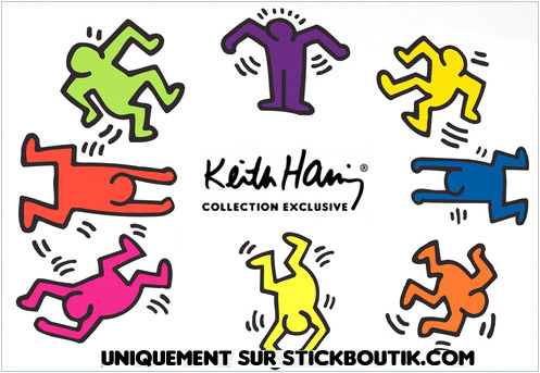 Stickers muraux Dancers Keith Haring