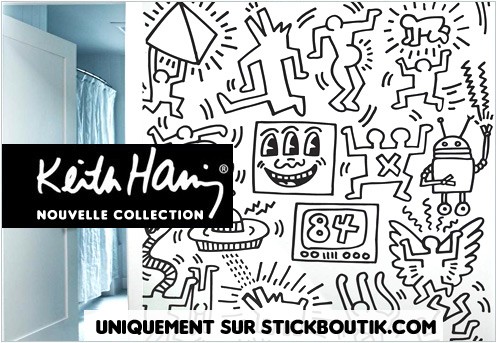 Stickers Muraux Keith Haring - Stickers exclusifs uniquement sur Stickboutik.com