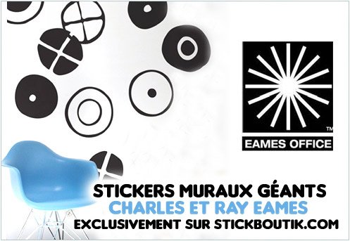 Stickers par Charles & Ray Eames - Stickers Muraux Design exclusifs uniquement sur Stickboutik.com