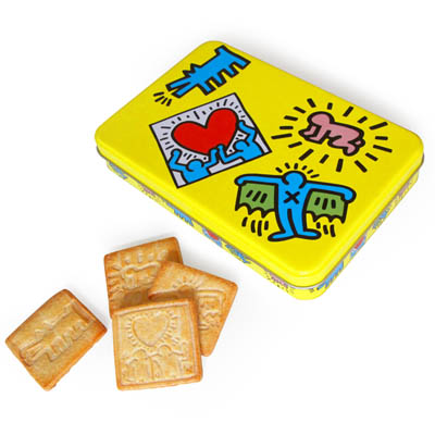 Biscuits en boite mtal PopArt Keith Haring  7,5 € - Stickboutik.com