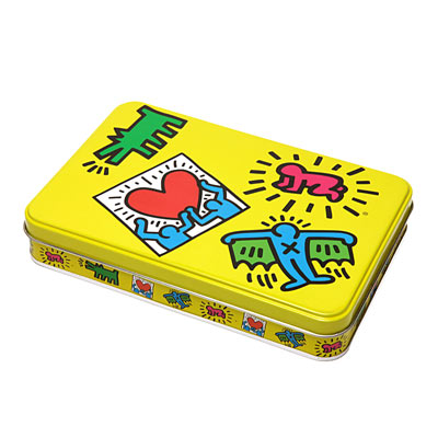 Biscuits en boite mtal PopArt Keith Haring  7,5 € - Stickboutik.com