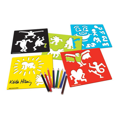 Créakit - Pochoirs  Keith Haring - Kit de Loisir Créatif Vilac à 15,99 € - Stickboutik.com