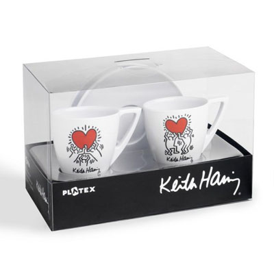 Tasses  caf Heart Keith Haring  9,90 € - Stickboutik.com