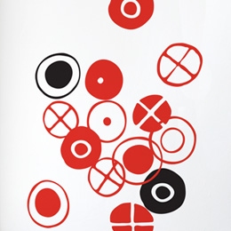 Sticker muraux Circles M par Charles EAMES - Meilleures Ventes Stickers 