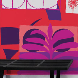 Stickers Design et Papier Peint Adhésif Purple Leaf par Neasden CC - Stickers muraux Design originaux et inédits
