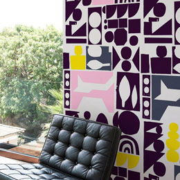 Stickers Design et Papier Peint Adhésif Pink Mountain par Neasden CC - Stickers muraux Design originaux et inédits