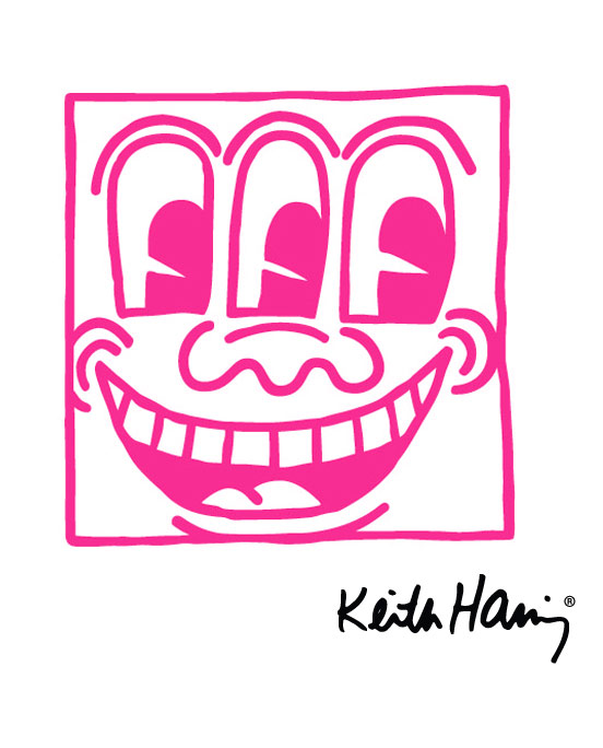 Sticker Untitled Face par  Keith Haring