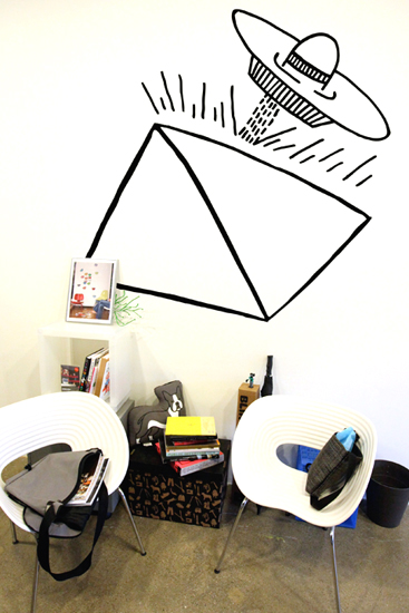 Spaceship Pyramid Giant Wall Sticker  Keith Haring: Wall Sticker & Wall Decal Main Image