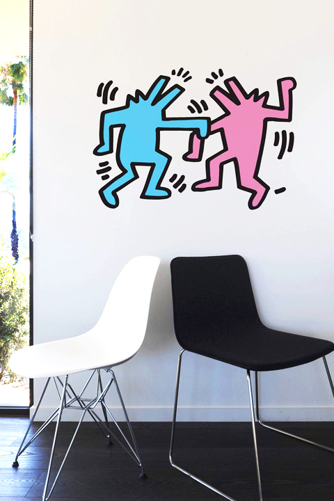 Sticker Dancing Dogs  Keith Haring - 1/2