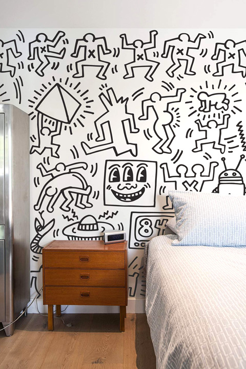 Fresque Murale Symboles   Keith Haring - 3/4