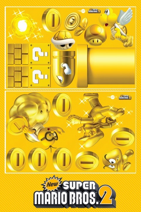 NewSuperMario Bros.2 [Mini]   Nintendo : Wall Sticker & Wall Decal Main Image