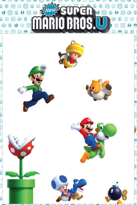 Stickers Mario Bros: Sticker mural géant Super Mario U officiel Nintendo pour une Chambre au décor original! - 10/11