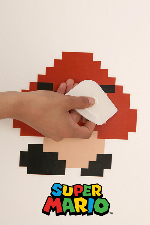 Stickers Super Mario Bros: Stickers muraux Géants Super Mario Bros pour une déco Geek Rétro - 8/10