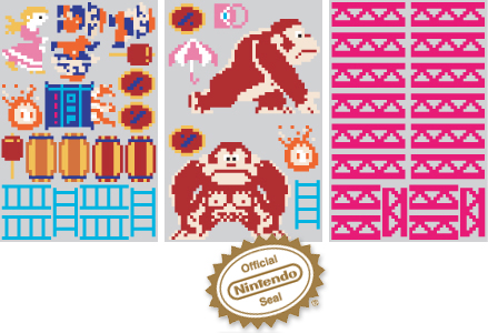 Contenu du pack: Stickers muraux Donkey Kong Nintendo 