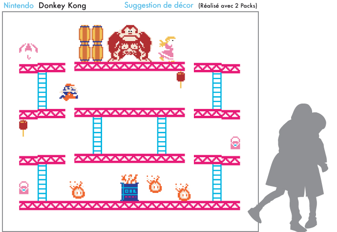 Stickers muraux Donkey Kong par  Nintendo 
