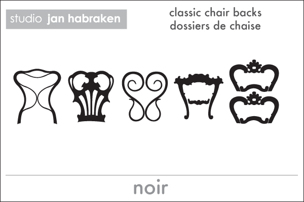 Classic Chair Backs   Jan Habraken: Wall Sticker & Wall Decal Main Image