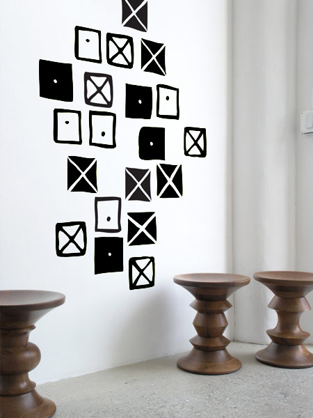 Crosspatch  par Charles & Ray EAMES: Wall Sticker & Wall Decal Main Image
