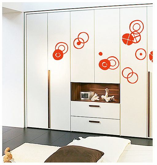 Circles - Small Graphite Stickers Charles & Ray EAMES: Wall Sticker & Wall Decal Main Image