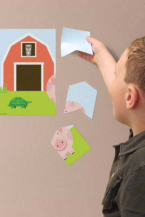 Farm Wall Puzzle - Kids Wall Stickers   A Modern Eden: Wall Sticker & Wall Decal Main Image