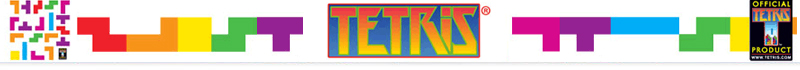 Tetris Pyramid - Mini Wall Stickers by  Tetris - Only Stickboutik.com 