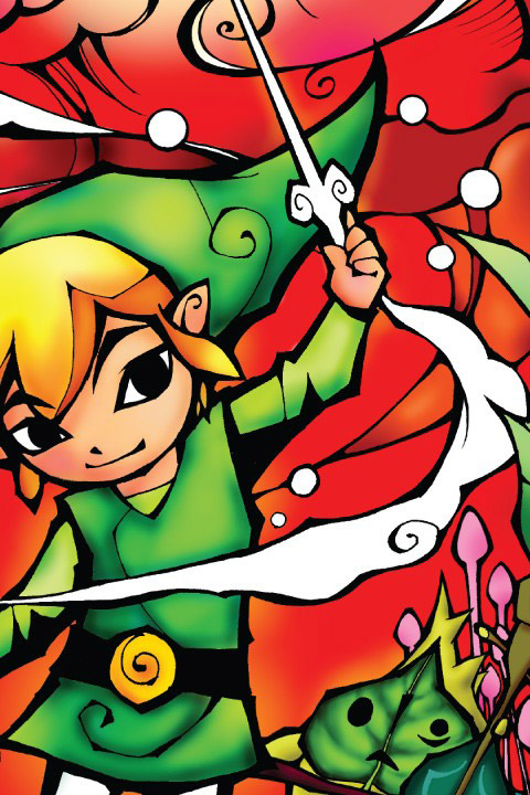 Zelda: Wind Waker Silver Wall Decals  Nintendo: Wall Sticker & Wall Decal Main Image