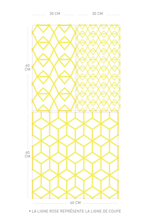 Fold Yellow Crystal - Stickers Muraux par  Kirath Ghundoo