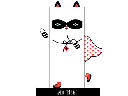 Contenu du pack: Mr. Hero - Stickers de porte Muxxi