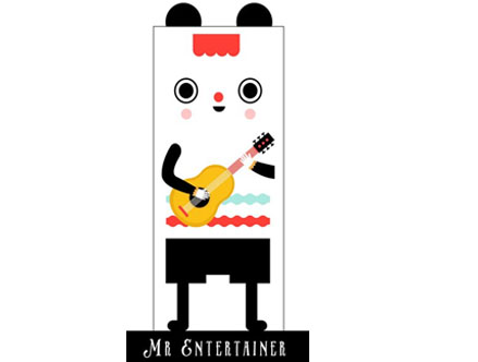 Contenu du pack: Mr. Entertainment - Stickers de porte Muxxi
