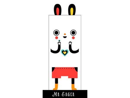 Contenu du pack: Mr. Eager - Stickers de porte Muxxi