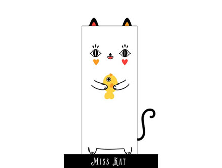 Contenu du pack: Miss Kat - Stickers de porte Muxxi