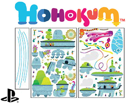 Hohokum - Kiteland Isles Sony PlayStation: Sticker / Wall Decal Outline