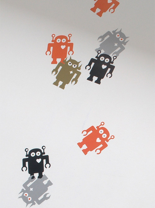 Robots gentil/mchant par GiantRobot : Wall Sticker & Wall Decal Main Image